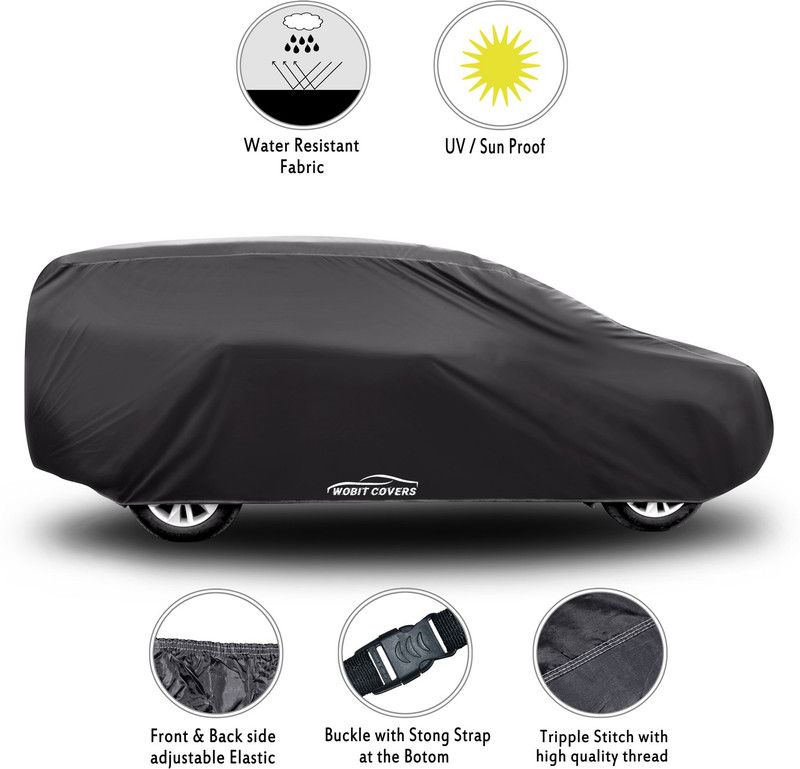 XAFO Car Cover For Mahindra TUV300 PLUS (With Mirror Pockets)  (Grey)