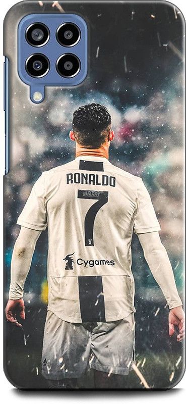 WallCraft Back Cover for SAMSUNG Galaxy M53 5G CHRISTIANO RONALDO, FOOTBALL, SPORTS  (Multicolor, Dual Protection, Pack of: 1)