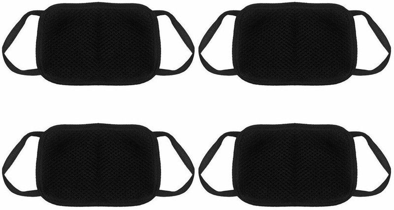 Herbal Aid Face Mask Balaclava - 4 Black Face Mask  (Free Size, Pack of 4)