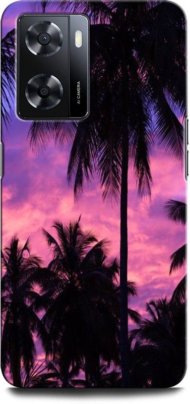 GRAFIQE Back Cover for OPPO A57 New PALM, TREE, NATURE, MORNING VIBES  (Multicolor, Shock Proof, Pack of: 1)