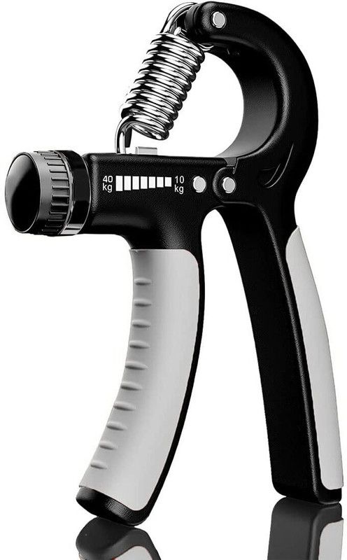 Esselkay Adjustable Spring Hand Exerciser | Finger Exerciser| Hand Grip Strengthener Hand Grip/Fitness Grip  (Black)