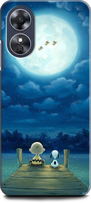 WallCraft Back Cover for OPPO A17, CPH2477 CHARLIE, BROWN, SNOOPIE, MOON, MOONSHINE  (Multicolor, Dual Protection, Pack of: 1)