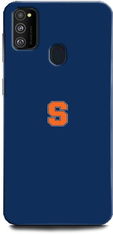 WallCraft Back Cover for Samsung Galaxy M30s S, S LETTER, S NAME, S ALPHABET, DESIGN, BLUE  (Multicolor, Dual Protection, Pack of: 1)