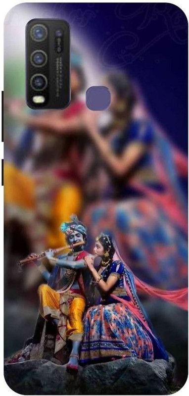 URCHIN Back Cover for Vivo Y50Radha Krishna, Krishna and radha, Krishna, God  (Multicolor, Shock Proof, Pack of: 1)