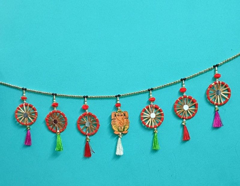 DHRITI 1 Door Toran with thread work for diwali decoration Toran