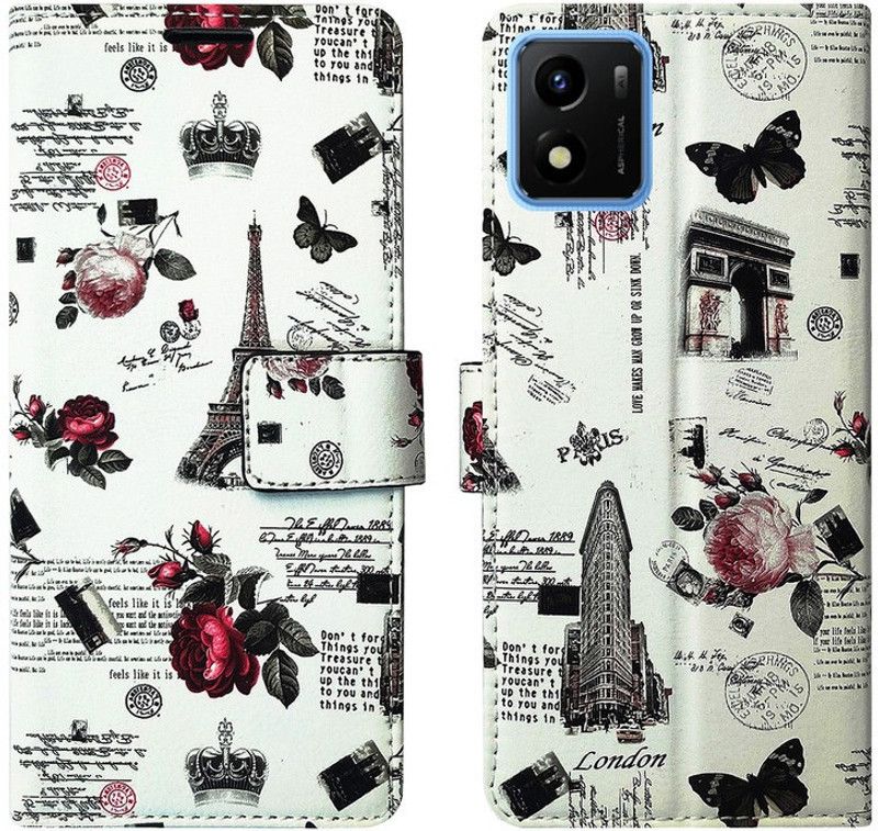 MyFlips Flip Cover for Vivo Y01, Vivo Y15s, Vivo Y5s  (Multicolor, Magnetic Case, Pack of: 1)