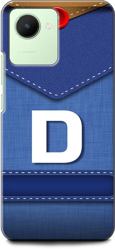 WallCraft Back Cover for Realme C30s, RMX3690 D, D LETTER, D NAME, BLUE, JEANS, D ALPHABET, ALPHABET  (Multicolor, Dual Protection, Pack of: 1)