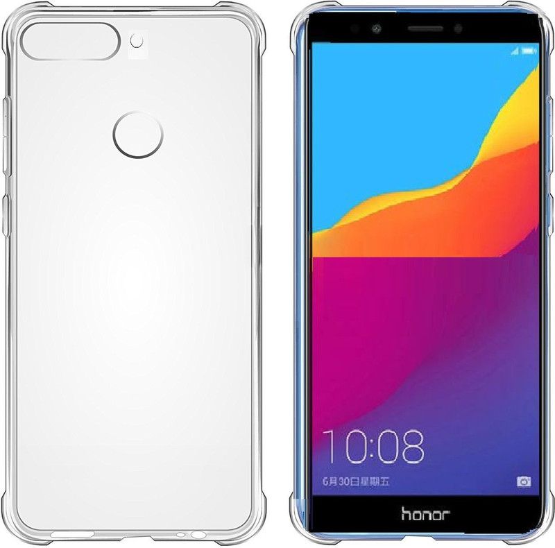 NEMIZI Back Cover for Honor 7C  (Transparent, Flexible, Silicon, Pack of: 1)