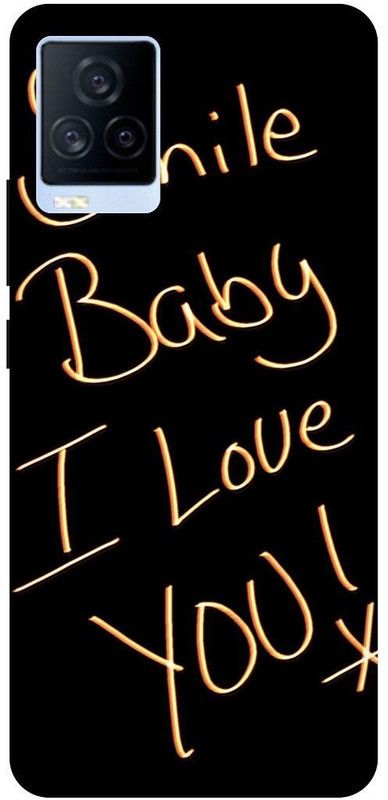 THE NARAYANA COLLECTIONS Back Cover for IQOO 7- V2049A-EMOJI,CUTE,SMILE,ALONE,FACE,LOVE,  (Multicolor, Hard Case, Pack of: 1)