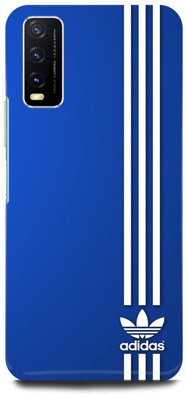 ZIGTOZAG SHOPPE Back Cover for vivo Y20T , PD2093F_EX/V2129, ADIDAS, BRAND, COOL  (Blue, Hard Case)