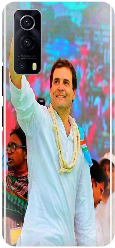 THE NARAYANA COLLECTIONS Back Cover for IQOO Z3- V2073A-RAHUL,GHANDHI,CONGRES,PAPPU  (Multicolor, Hard Case, Pack of: 1)