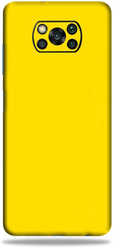 Jeeva Creation Poco X3 Pro, poco x3 pro Mobile Skin  (Ultra Super Yellow Matte Skin With High Matte Finish.)