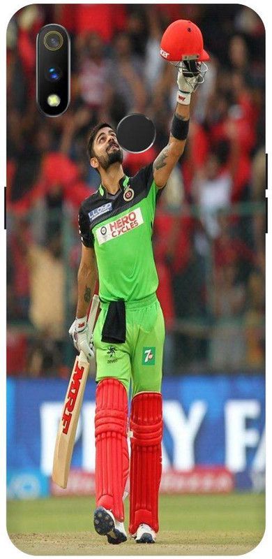 THE NARAYANA COLLECTIONS Back Cover for REALME 3 PRO- RMX1851-VIRAT,KOHLI,INDIAN,CRICKETER,IPL  (Multicolor, Hard Case, Pack of: 1)