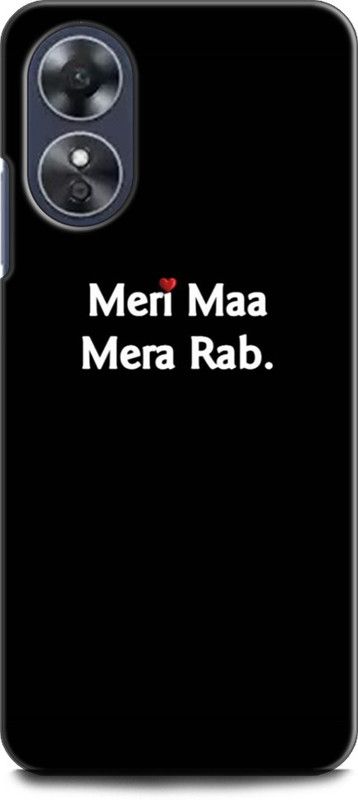 WallCraft Back Cover for OPPO A17, CPH2477 MOM, MOTHER, MAA, MERI MAA MERA RAB, QUOTES  (Multicolor, Dual Protection, Pack of: 1)