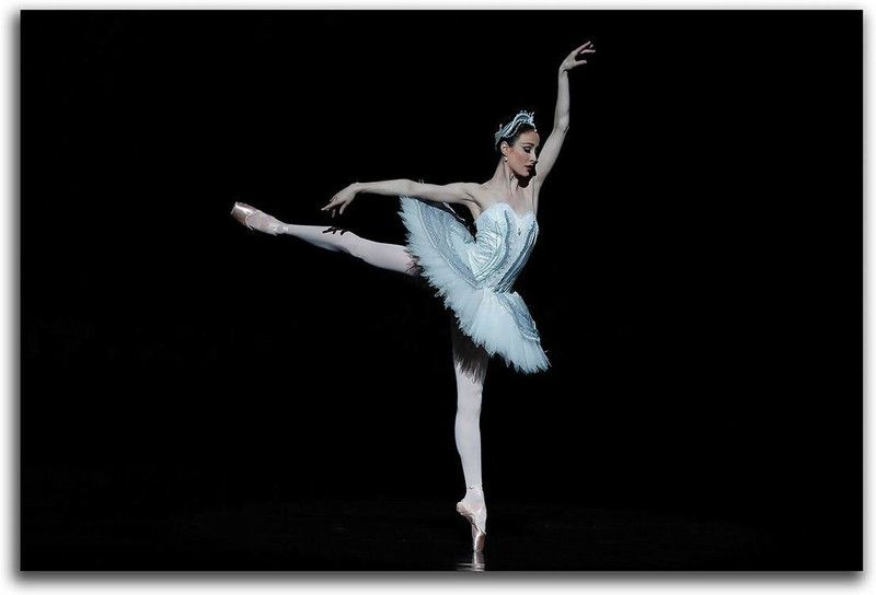 Artifa 40 cm Ballerina Wall/Door Sticker Self Adhesive Sticker  (Pack of 1)