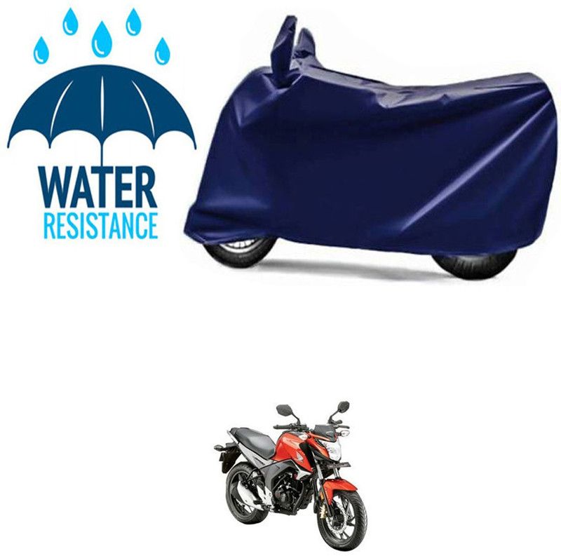 RONISH Waterproof Two Wheeler Cover for Honda  (CB Hornet 160R, Blue)