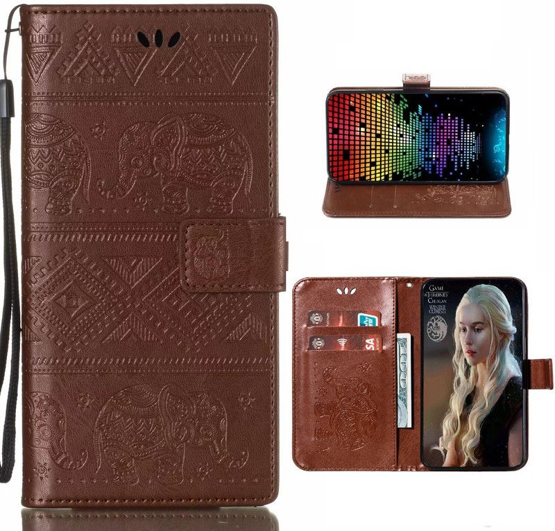D-Kandy Wallet Case Cover for Vivo S1 Prime  (Brown, Cases with Holder)