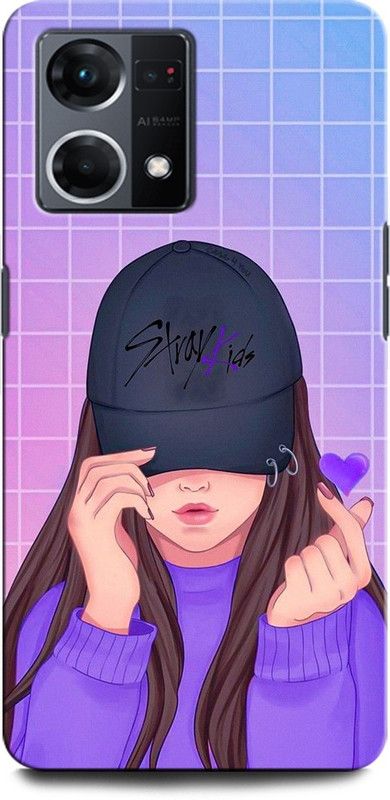 INTELLIZE Back Cover for OPPO Reno7 4G GIRL, WOMEN ARTWORK, ANIME, PRETTY, BEUTY, SXRAY KIDS, CUTE  (Multicolor, Hard Case, Pack of: 1)