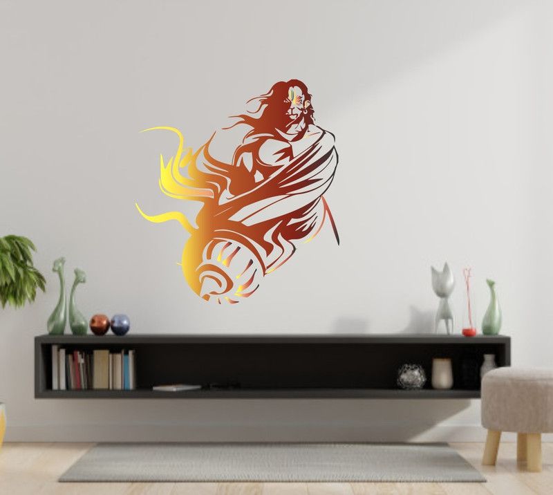 Mywall 49 cm Wall Sticker for Living Room/Bedroom/Office , PVC Vinyl Sticker(49 Cm X 53 Cm) Removable Sticker  (Pack of 1)