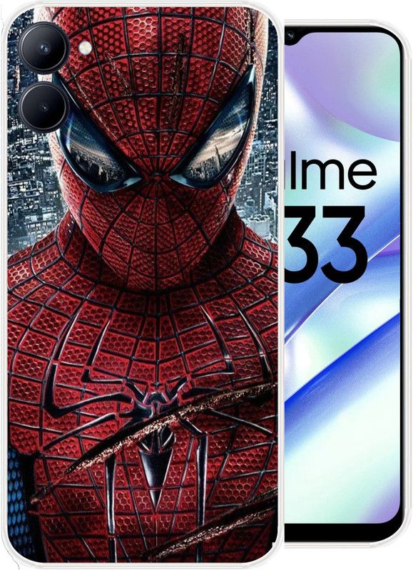 SuperQueen Back Cover for Realme C33  (Multicolor, Flexible, Silicon, Pack of: 1)
