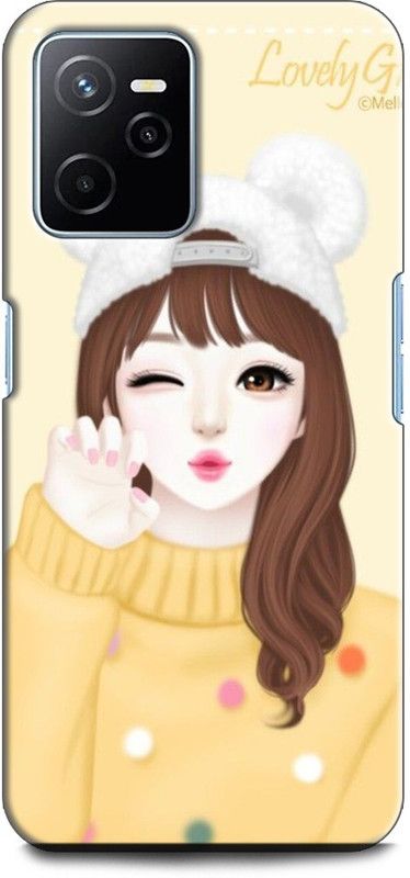 WallCraft Back Cover for Realme Narzo 50A Prime GIRL, ANIME, PINK, LOVELY GIRL, CARTOON, CUTE GIRL, DOLL  (Multicolor, Dual Protection, Pack of: 1)