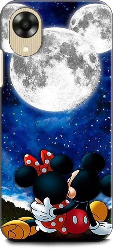 WallCraft Back Cover for OPPO A17K, CPH2471 MINNIE MOUSE, MICKEY MOUSE, CARTOON, DISNEY, MOON  (Multicolor, Dual Protection, Pack of: 1)