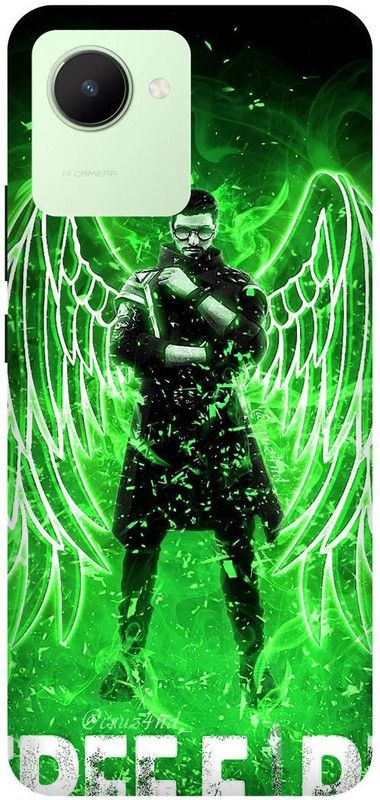 FRONK Back Cover for realme C30s, RMX3690, FREE, FIRE, GAME, TEAM  (Green, Hard Case, Pack of: 1)