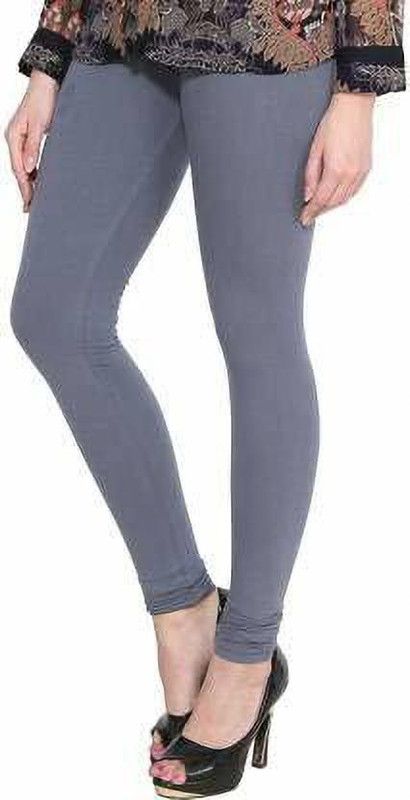 Ethnic Wear Legging  (Grey, Solid)