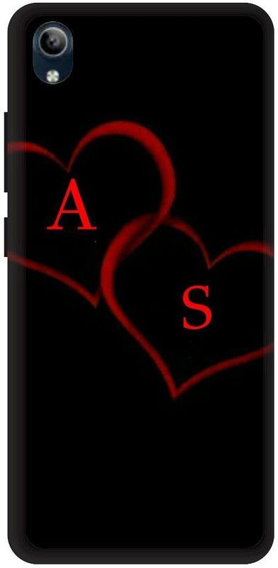 PHONE WALEY.COM Back Cover for VIVO Y90 , VIVO 1908 ,AS, A LOVES S,AS NAME, AS Love Printed  (Black, Hard Case, Pack of: 1)