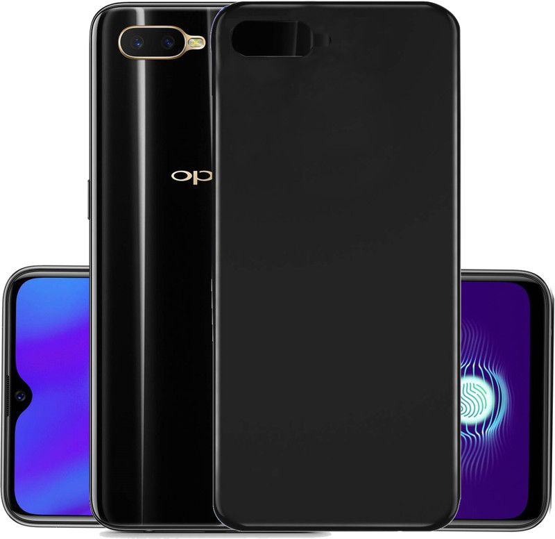 Unistuff Back Cover for Oppo K1  (Black, Grip Case, Pack of: 1)