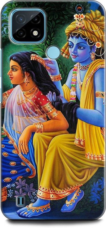 INDICRAFT Back Cover for Realme C21Y, RMX3261 RADHA KRISHNA, LORD, KANHIYA, KRISHANJI, GOD  (Multicolor, Dual Protection, Pack of: 1)