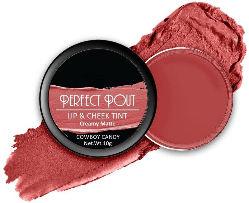 THTC 08 Nude Pout Lip and Cheek Tint Creamy Matte Finish 10g  (10 g, Candy)