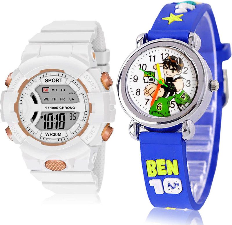 Digital Watch - For Girls Latest Fashion 2 Watch Combo For Women And Girls - DG37-GC88