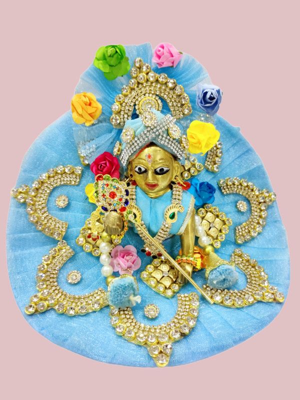 Laddu-Gopal, Krishna G, Bal-Gopal, Thakur-G, Size 2 & 3 - 6 inch Dress  (Cotton)