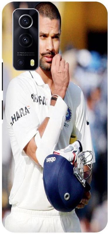 THE NARAYANA COLLECTIONS Back Cover for IQOO Z3- V2073A-SHIKHAR,DHAWAN,GABBAR,SPORTS  (Multicolor, Hard Case, Pack of: 1)