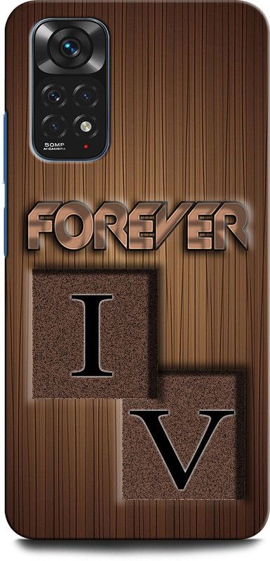 INTELLIZE Back Cover for Redmi Note 11S IV, I LOVE V, V LOVE I, I LETTER, V LETTER, IV NAME  (Multicolor, Hard Case, Pack of: 1)