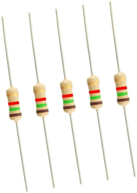 INVENTO 10Pcs 2K2 2.2KOhm CarbonFilm Resistor 1/4 W Resistance 0.25Watt 250mW 5%Toleance Automotive Electronic Hobby Kit