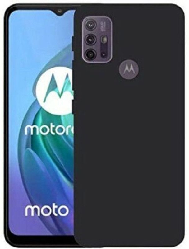 VCASE Back Cover for Motorola Moto G10 Power  (Black, Dual Protection, Silicon)