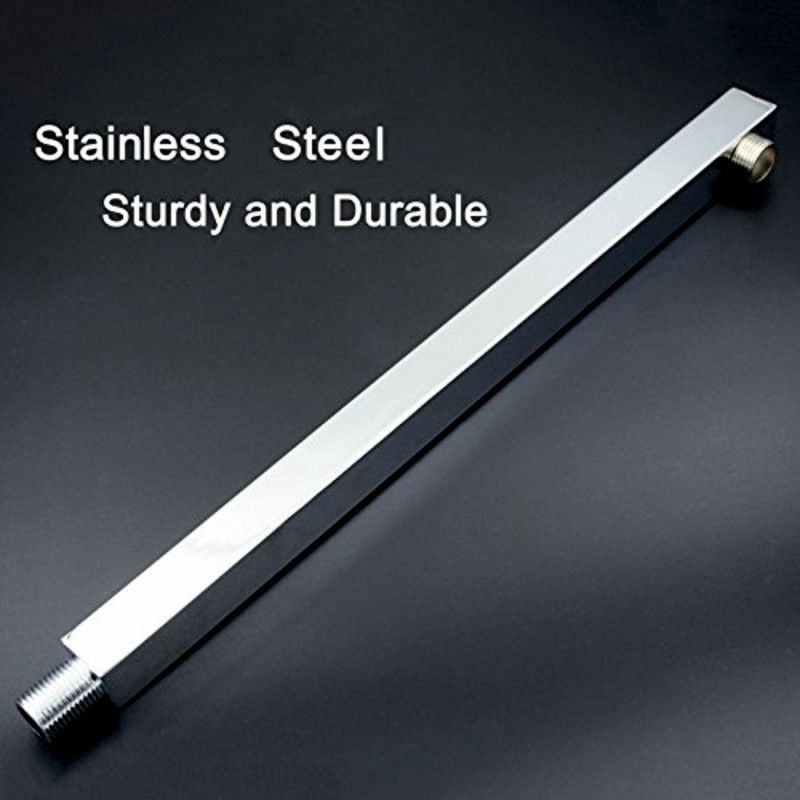 ESSE18 (SAB-15) Stainless Steel 15 Inch Square Shower Arm in Brass bush for Shower Faucet Set
