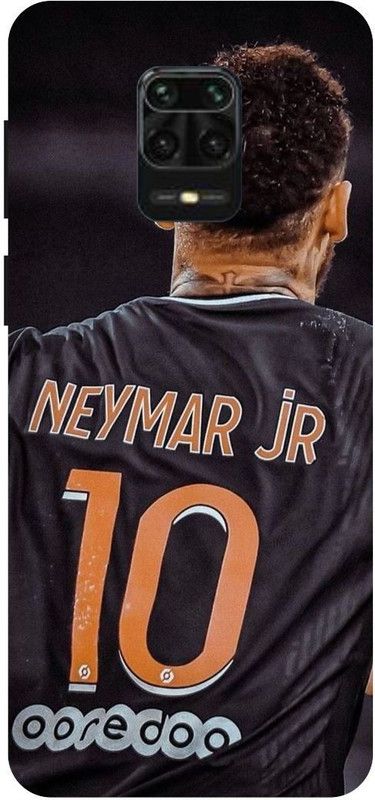 THE NARAYANA COLLECTIONS Back Cover for POCO M2 PRO-NEYMAR,JR,FOOTBALL,SPORTS,JERSY  (Multicolor, Hard Case, Pack of: 1)