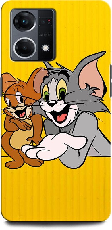 INTELLIZE Back Cover for OPPO Reno7 4G TOM AND JERRY, CARTOON NETWORK, CARTOON, JERRY, CUTE  (Multicolor, Hard Case, Pack of: 1)