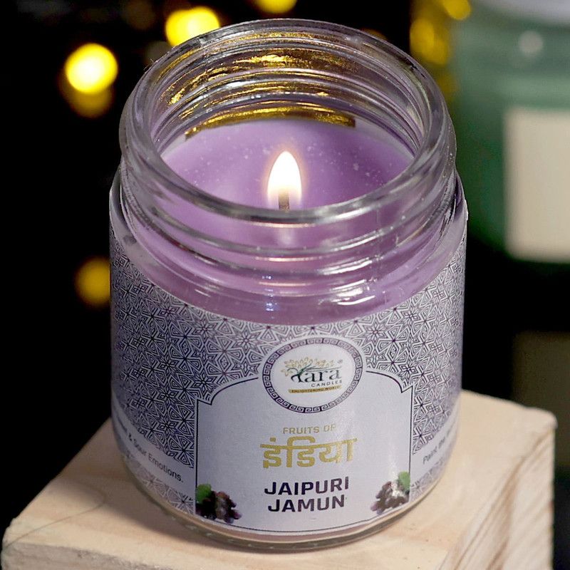 Tara Enlightening World BlackBerry Aroma for Unwinding Mood Glass Jar Smokeless Candles, Irish Jar  (75 g)