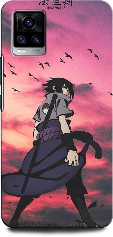 INTELLIZE Back Cover for Vivo V20 SUSUKE UCHIHA, ANIME, BOY, NARUTO, NEON  (Multicolor, Hard Case, Pack of: 1)