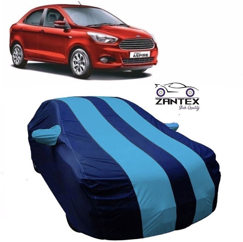 ZANTEX Car Cover For Ford Figo Aspire (With Mirror Pockets)  (Blue)