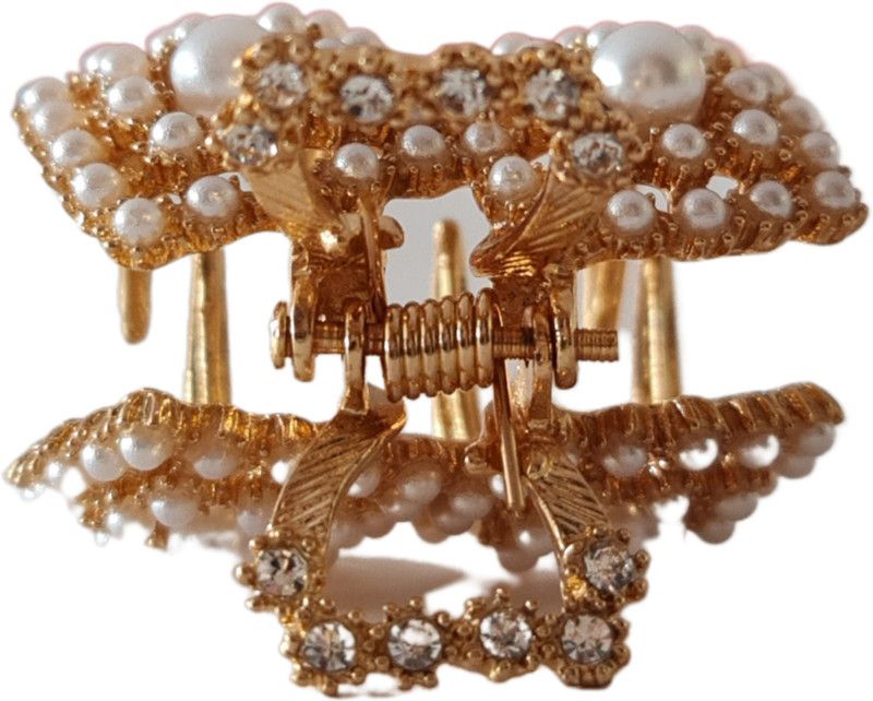 rayie collection HAIR CLAW FOR WOMEN and girls Hair Claw  (Gold)