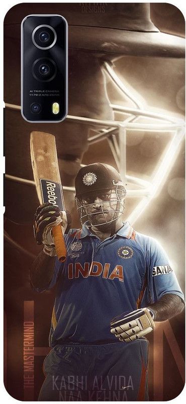 THE NARAYANA COLLECTIONS Back Cover for IQOO Z3- V2073A-DHONI,JERRSY,7,INDIAN,MSD,IPL  (Multicolor, Hard Case, Pack of: 1)
