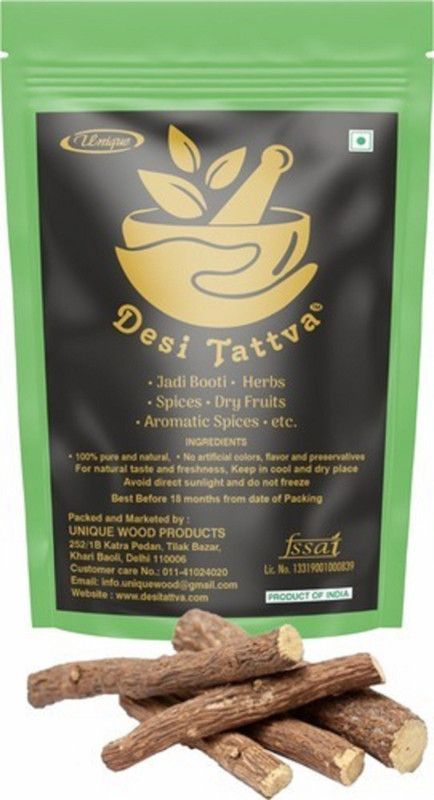 Desi Tattva Mulethi Sticks (Licorice) 100% Pure  (200 g)