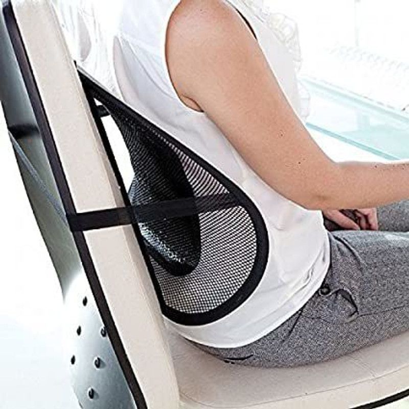 Onlinch car seat pillow pad cushion back massager Back Support (Black) Back / Lumbar Support
