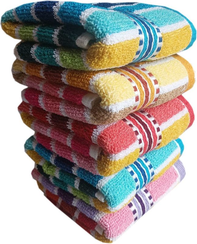 14" x 21" size Hand Napkin for Kitchen, wash Basin Super Absorbent, Multicolor Multi Napkins  (5 Sheets)