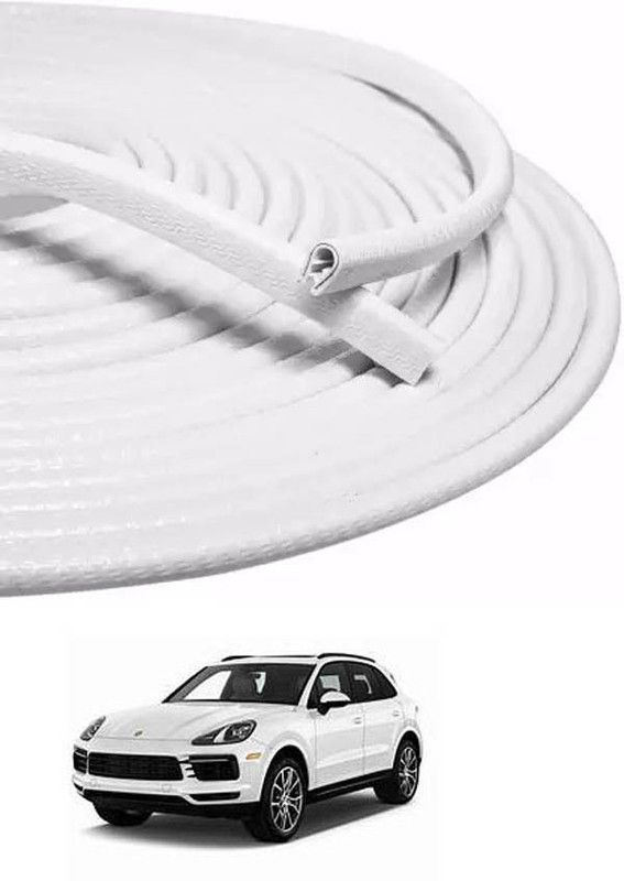 FKOK Rubber, PTFE (Non-stick) Car Door Guard  (White, Pack of 1, Universal For Car, Cayenne)